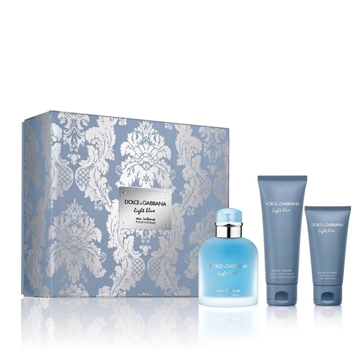 Dolce Gabbana: Light Blue Pour Homme 3pcs Set Parfum/shower Gel/after Shave