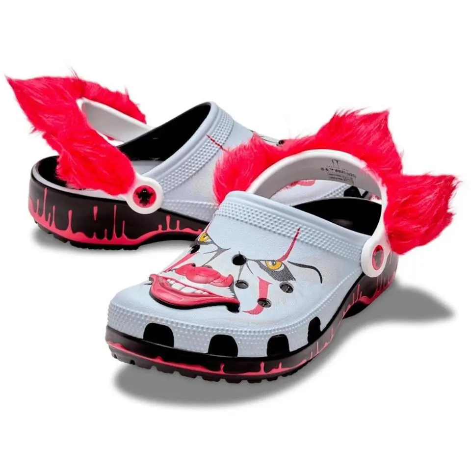 Crocs x IT Chapter 2 IT Pennywise Clog Slip Sandal Unisex 9/11 Shoes Multi