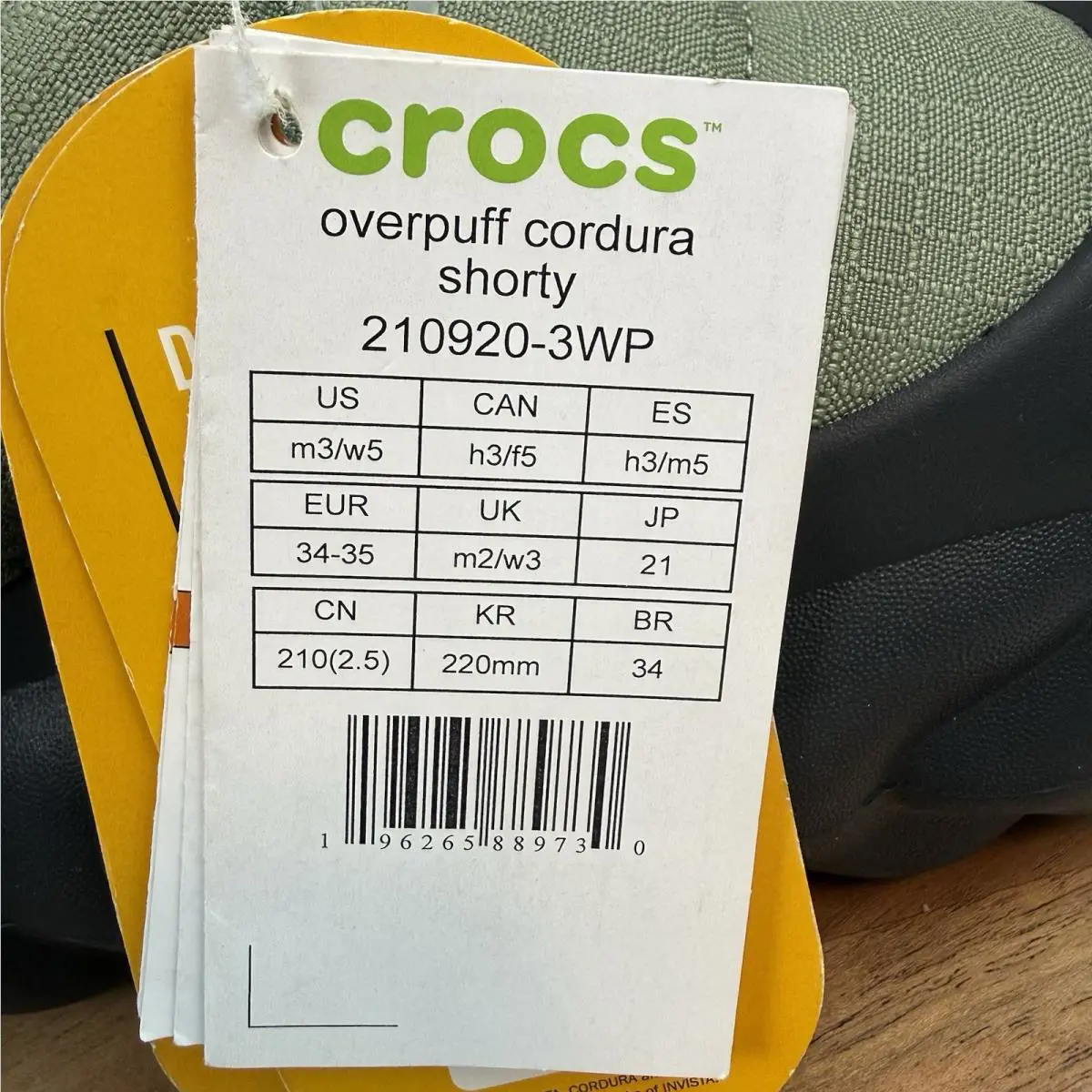 Crocs shoes - Overpuff Cordura Shorty - Overpuff Cordura Shorty - Green 6