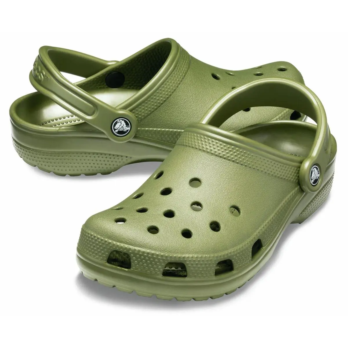 Crocs Classic Clog Casual Slipon Sleeper Slide Men Shoes Army Green/ Size 9 - Army Green -U20- 10001-309