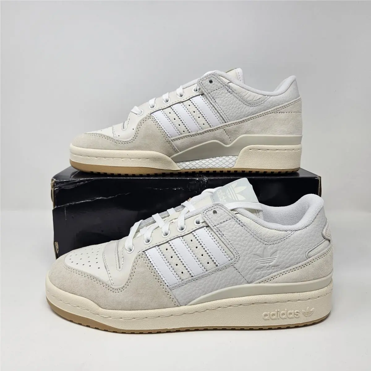 Men`s Adidas Forum 84 Low Adv Casual Shoes / Chalk White / FY7998 / Size 14