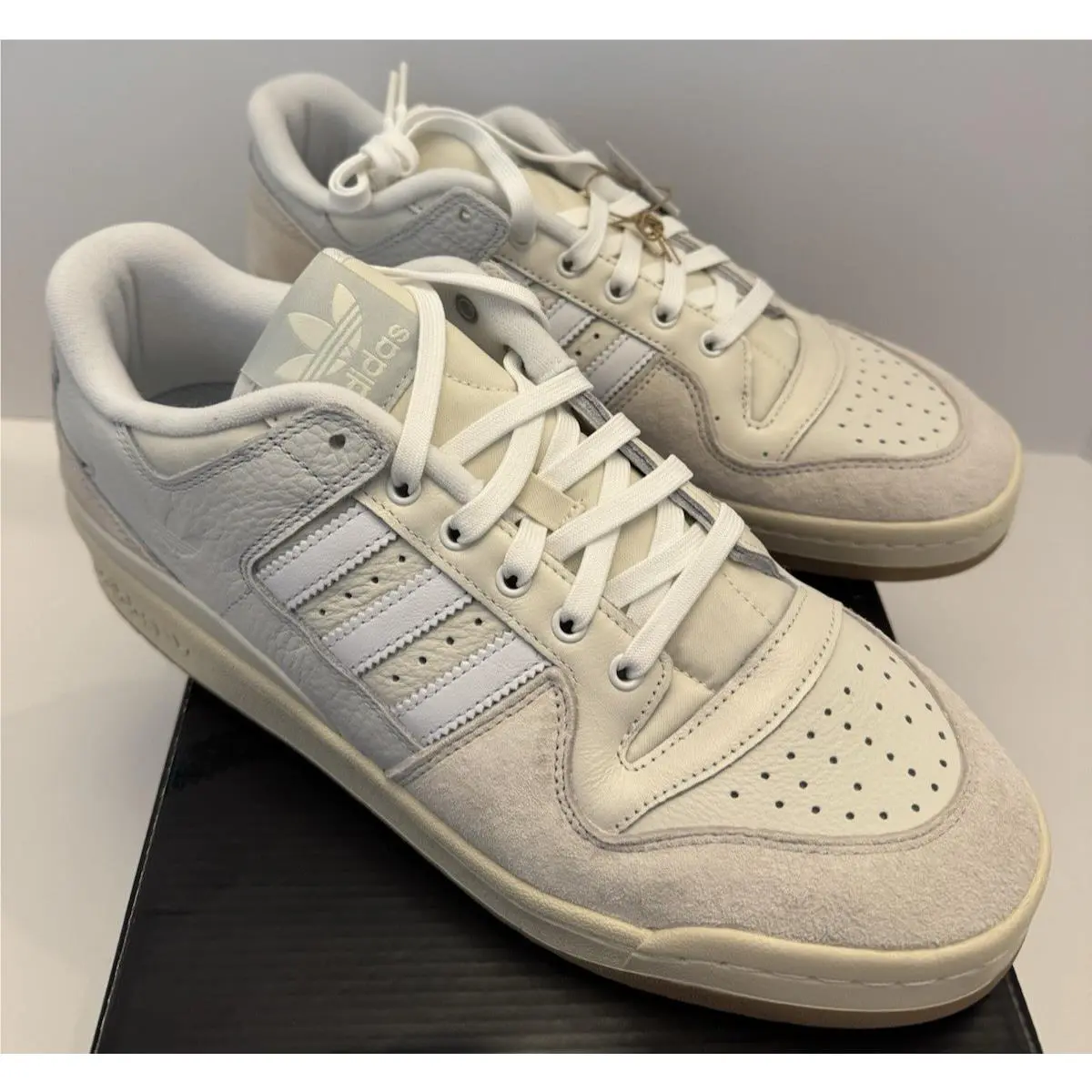 Adidas Forum 84 Low Advantage Chalk White Beige Shoes FY7998 Mens Sz 11