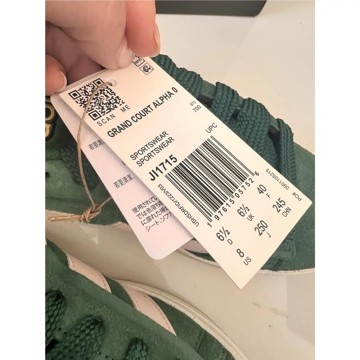 Adidas shoes - adidas Grand Court - Grand Court - JI1715 - Green (UPC: 197615057526) 8