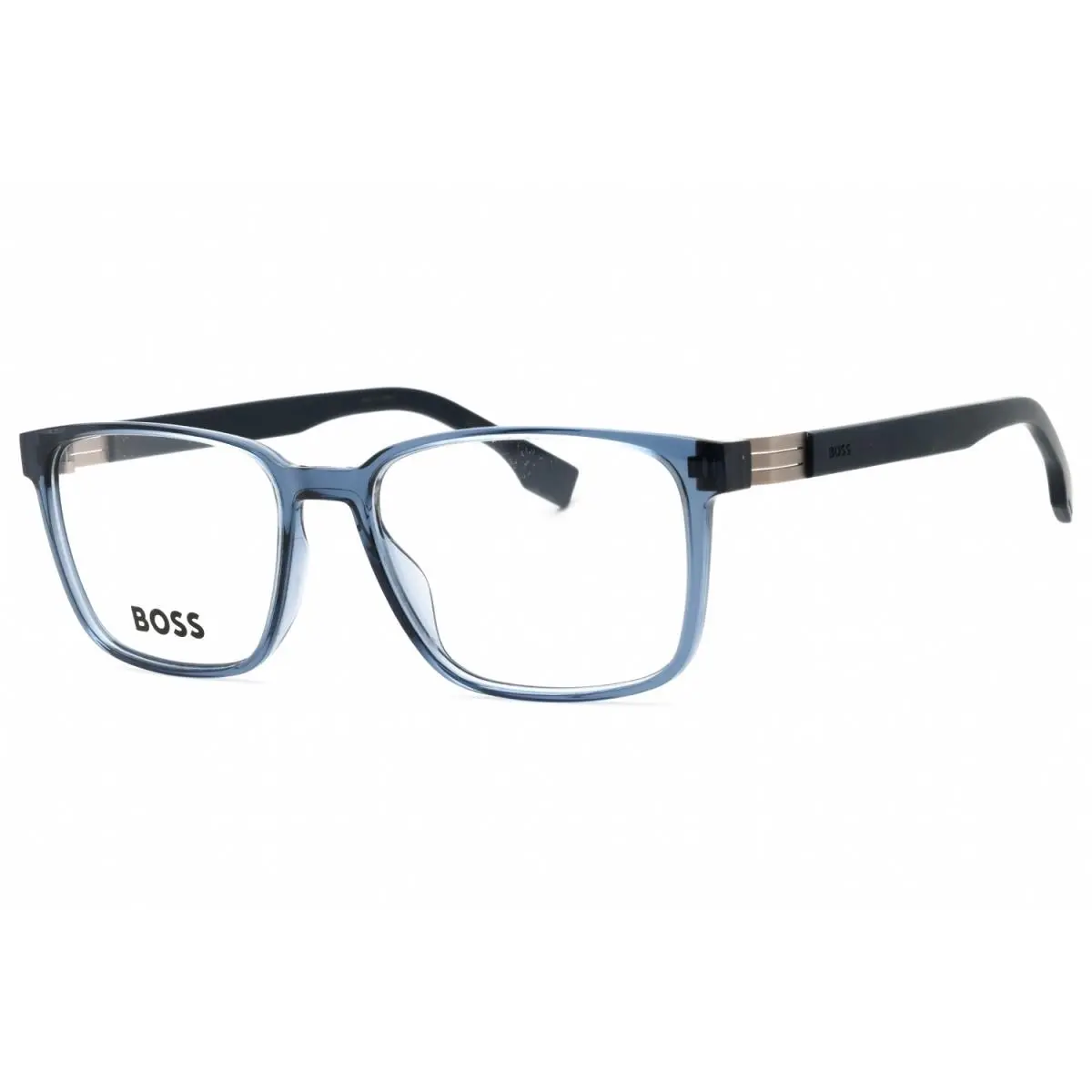 Hugo Boss HB1578-PJP-55 Eyeglasses Frame Size 55mm 17mm 150mm Blue Men 716736858