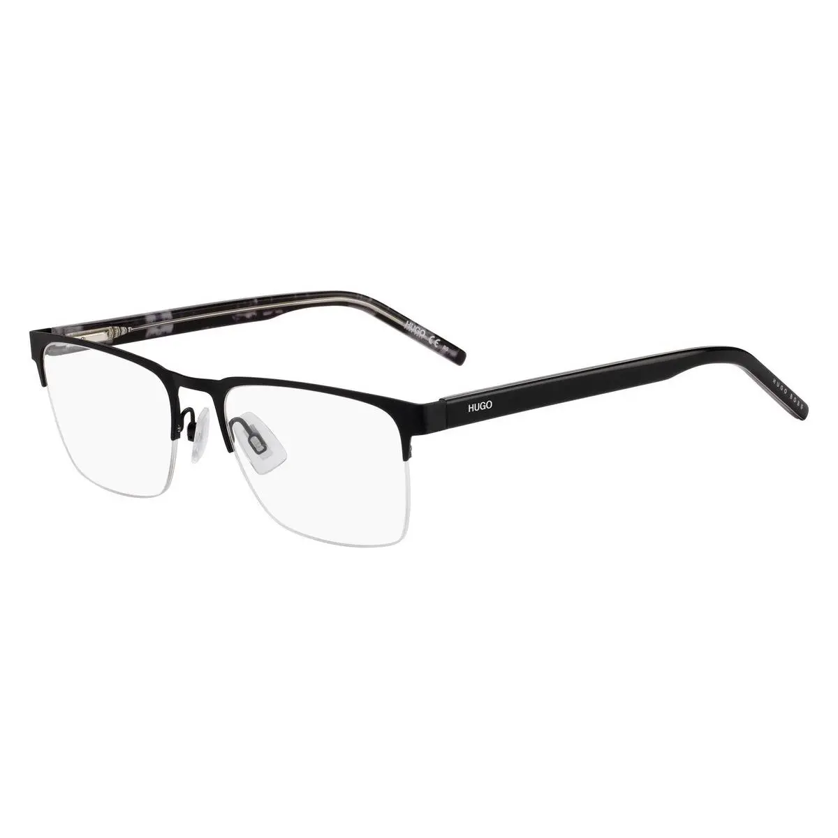 Hugo Boss Men Rectangle Eyeglasses Hhb 1076 0003 Matte Black 56mm