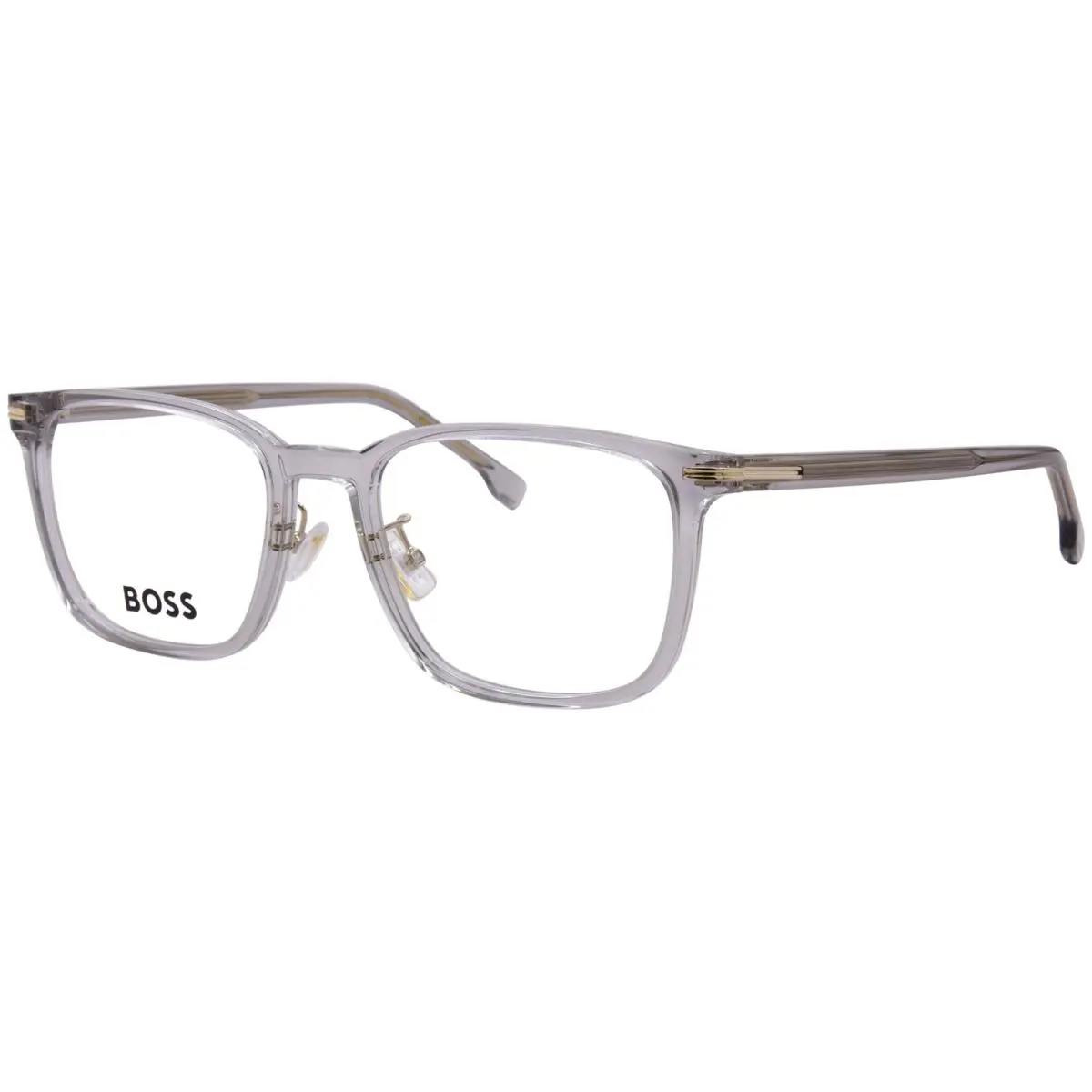 1741/F K97 Eyeglasses Men`s Grey Full Rim Rectangle Shape 54mm by Hugo Boss