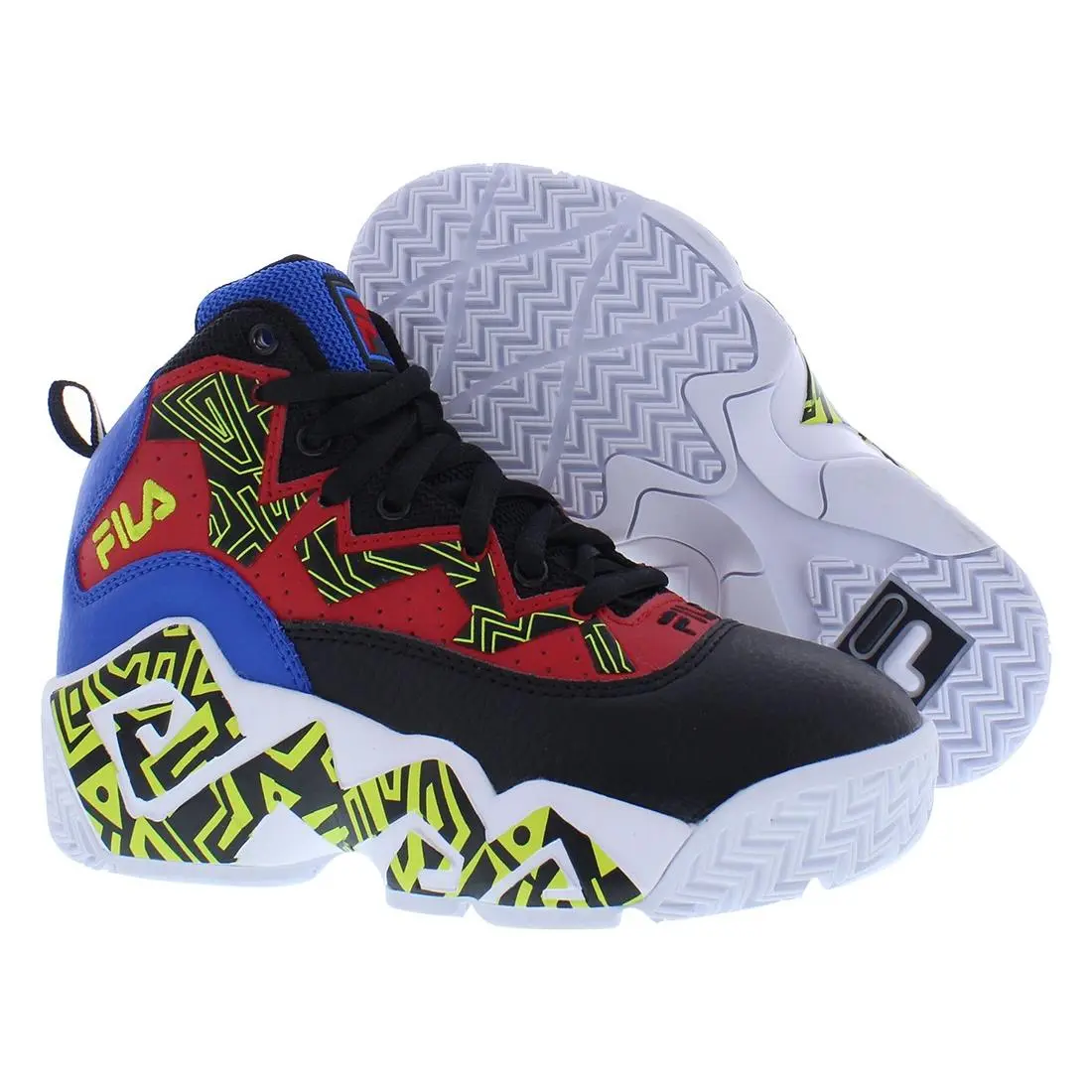 Fila Mb Boys Shoes Size 12 Color: Red/black