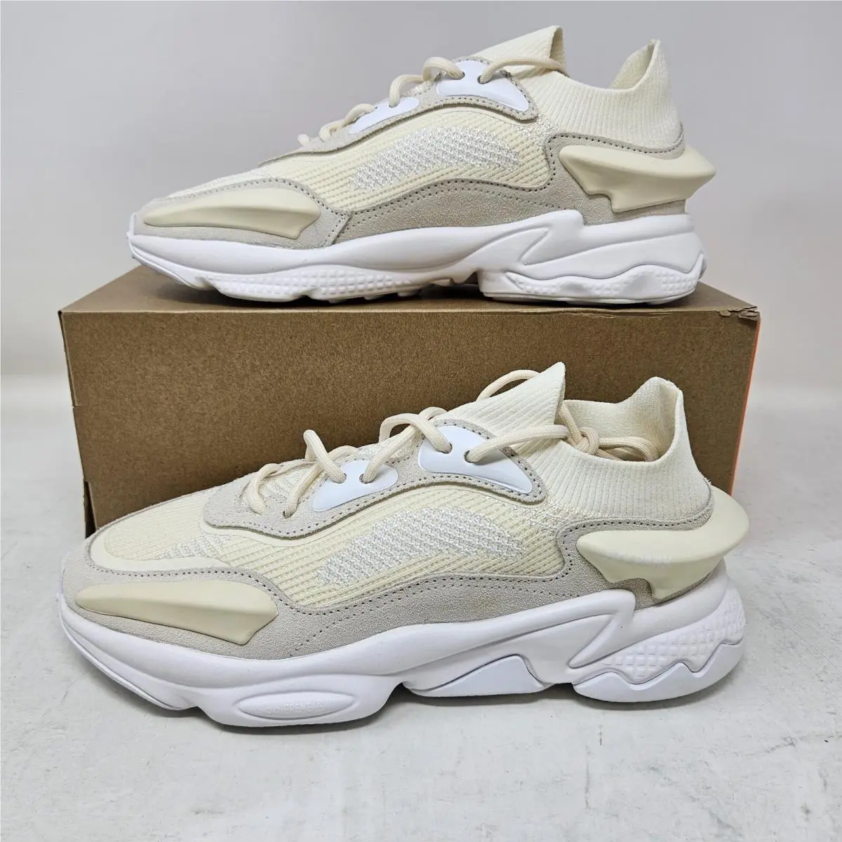 Adidas x Ivy Park Ozweego Knitted Cream Shoes / IF6679 / Men`s 8 Women`s 9