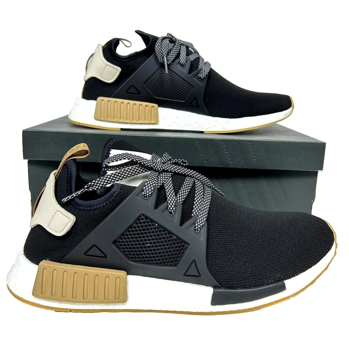 US Size 9- Adidas Nmd XR1 BB6854 Black/khaki Black Gum EU Exclusive 3