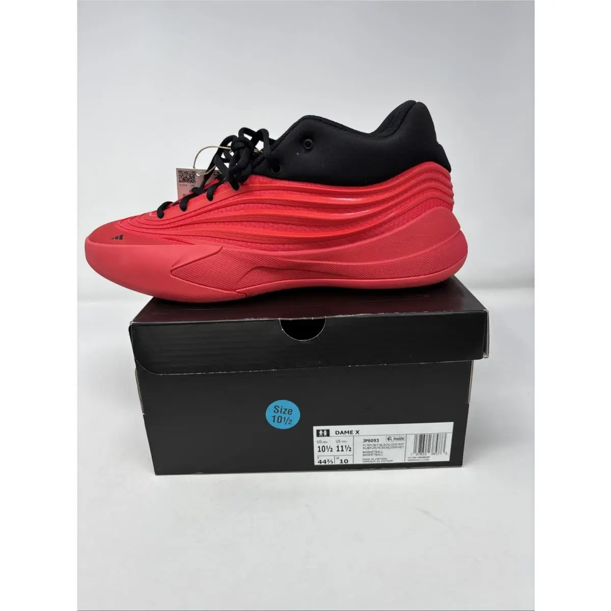 Adidas Dame X Lightstrike Red Black Size 10.5 Basketball-men’s Shoes