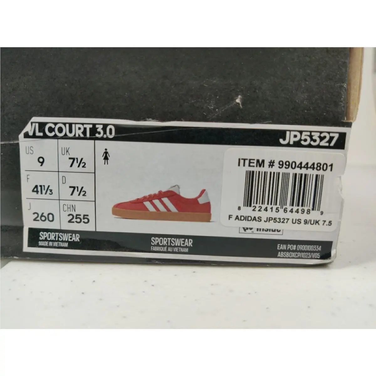 Adidas shoes - adidas Vl Court - Court - JP5327 - Pink (UPC: 822415644989) 9