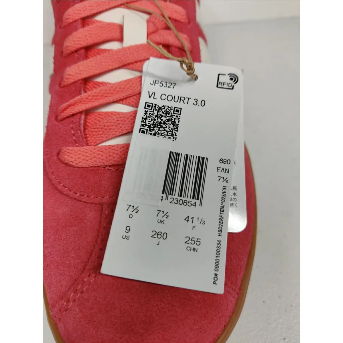 Adidas shoes - adidas Vl Court - Court - JP5327 - Pink (UPC: 822415644989) 7