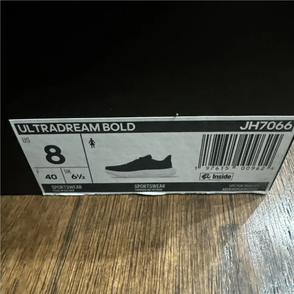 Adidas shoes - Ultradream Bold - Ultradream Bold - JH7066 - Black/Black/White (UPC: 0197615009624) 4