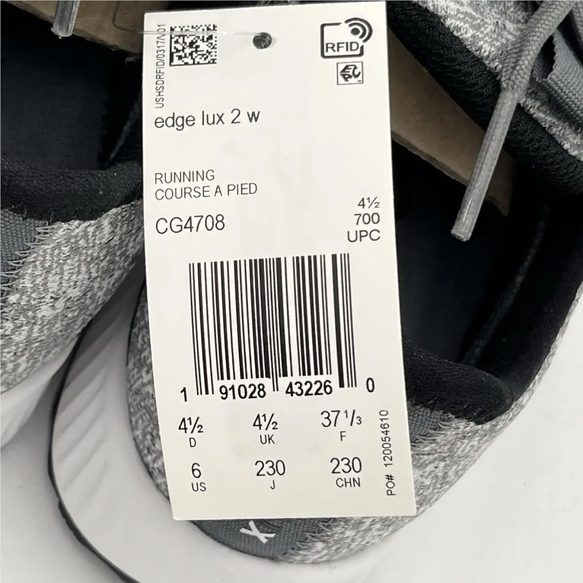 Adidas shoes - adidas Edge Lux 2.0 - Edge Lux - CG4708 - Gray, Black (UPC: 191028432277) 6