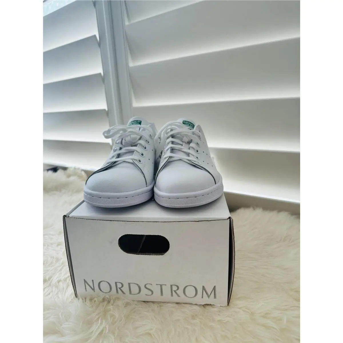Adidas shoes - STAN SMITH LEATHER COLORBLOCK - STAN SMITH LEATHER COLORBLOCK - White Green 8