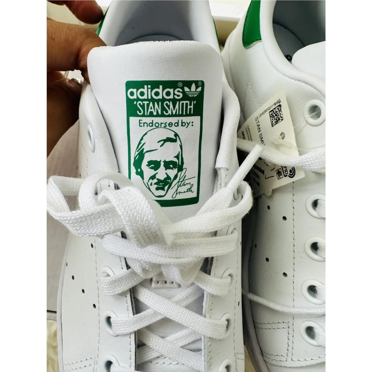 Adidas shoes - STAN SMITH LEATHER COLORBLOCK - STAN SMITH LEATHER COLORBLOCK - White Green 3