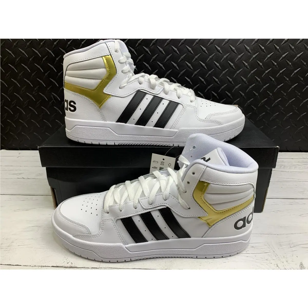 Adidas “entrap Mid” FY4284 Gold/white Men’s Size 11.5