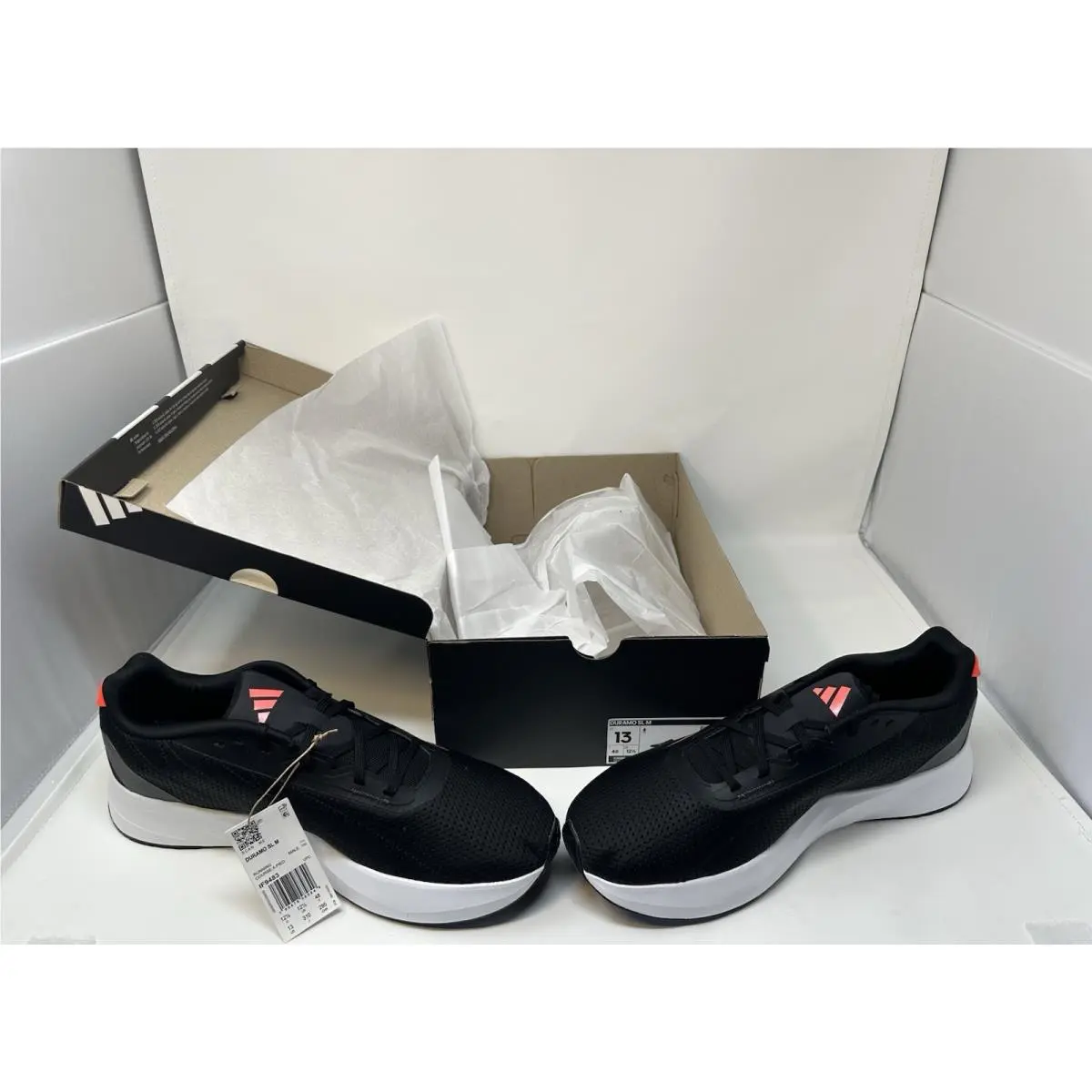 Adidas Men Duramo SL Black Red Shoes Size 13 IF9493