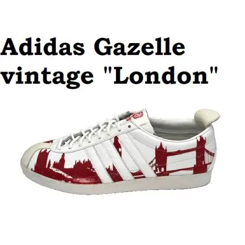 Adidas Gazelle Vintage London Low Sneakers Men Shoes White/red/w Size 11.5