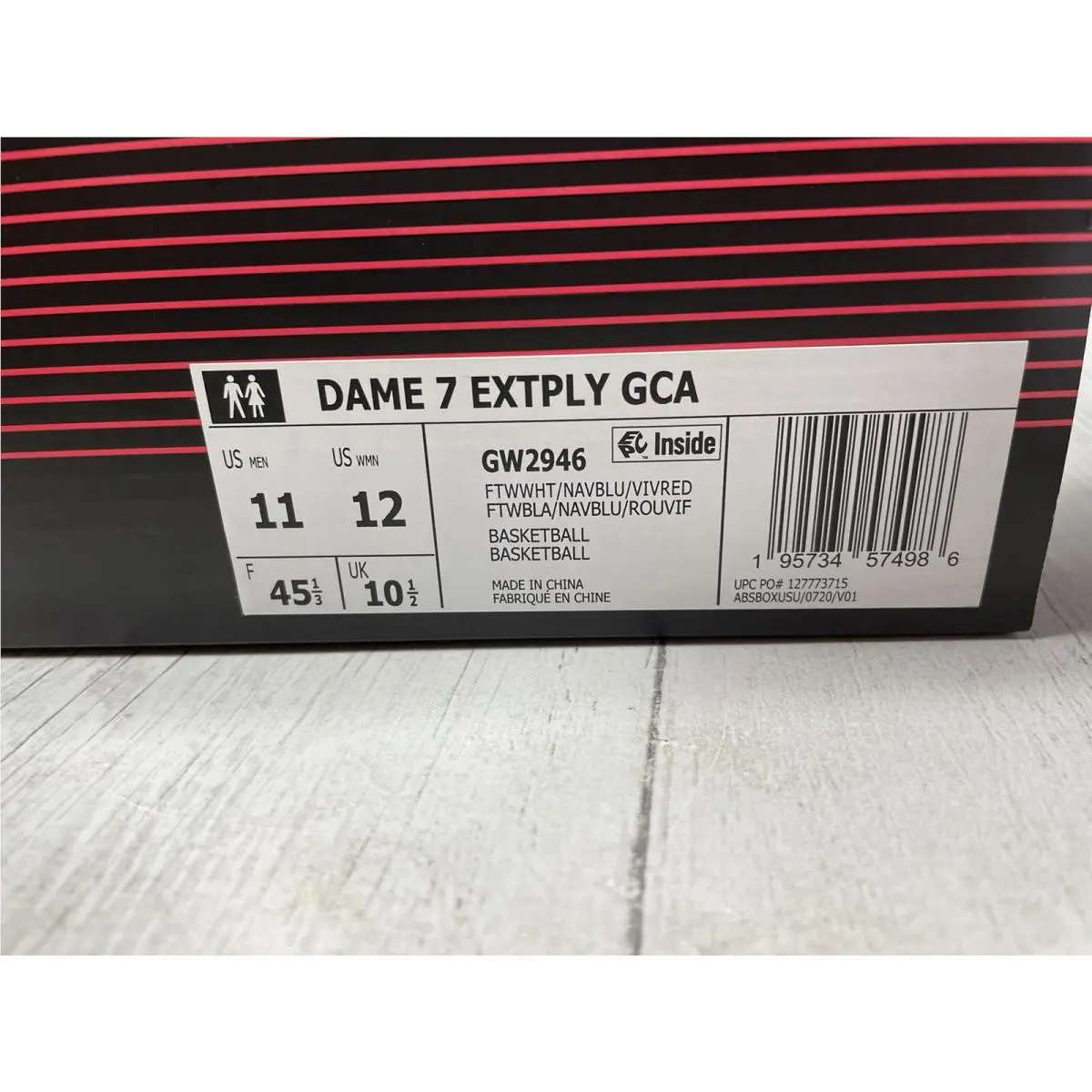 Adidas shoes - Adidas Dame 7 EXTPLY GCA Damian Lillard - GW2946 - White (UPC: 0195734574986) 10