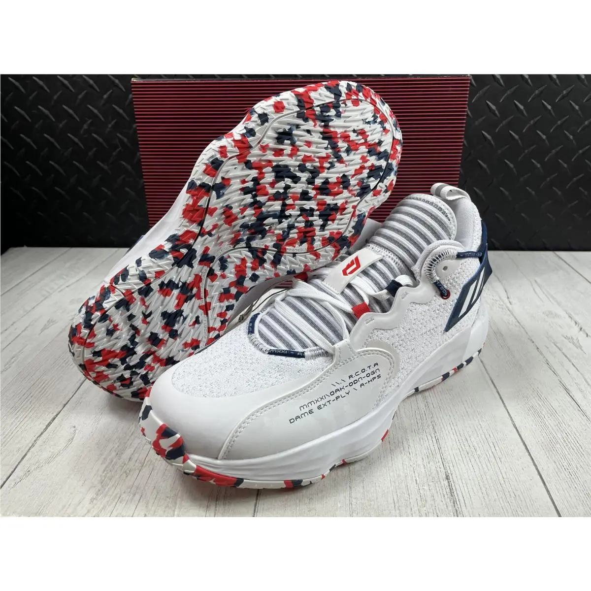 Adidas shoes - Adidas Dame 7 EXTPLY GCA Damian Lillard - GW2946 - White (UPC: 0195734574986) 4