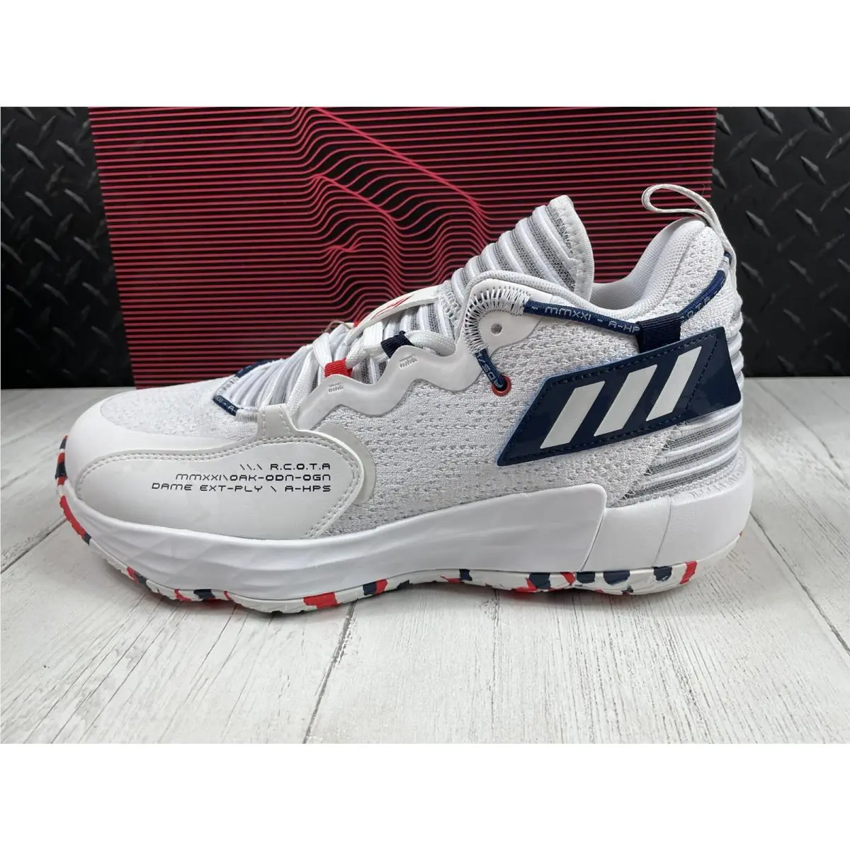 Adidas shoes - Adidas Dame 7 EXTPLY GCA Damian Lillard - GW2946 - White (UPC: 0195734574986) 7