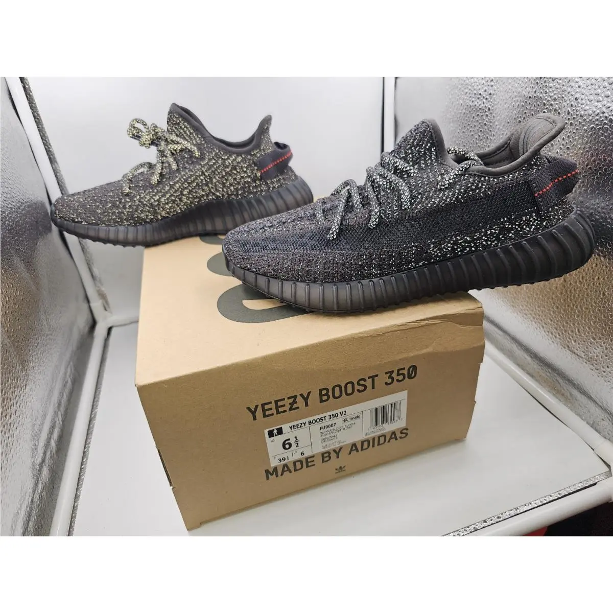 Adidas shoes - adidas Yeezy Boost 350 V2 - FU9007 - Black 1