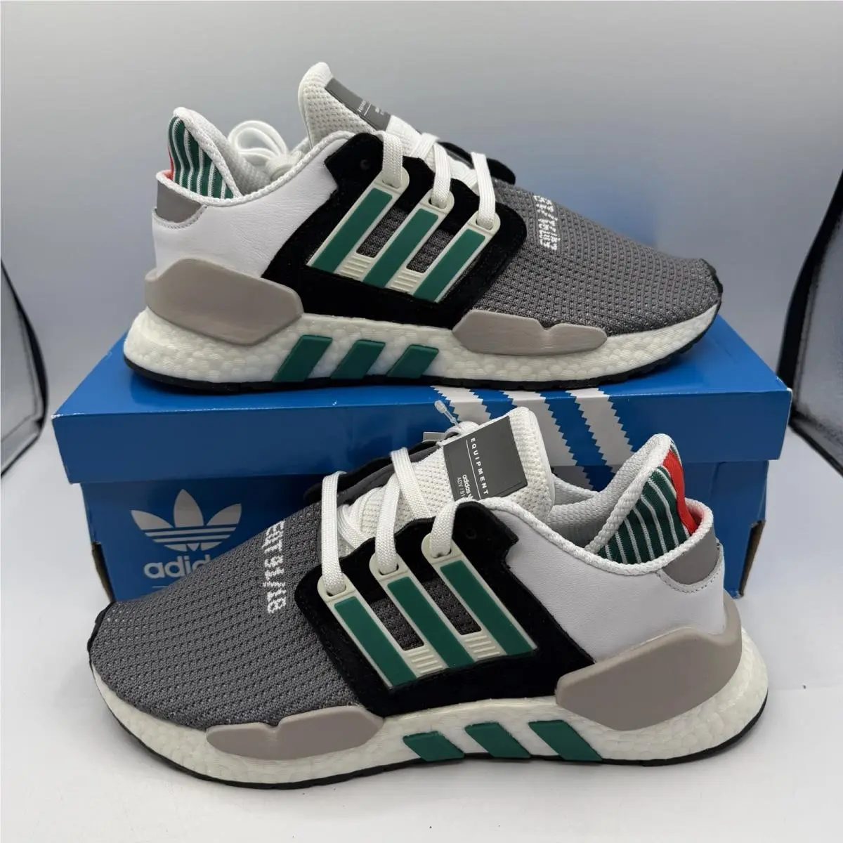 Adidas Eqt Support 91/18 Shoes Men Sz 10 Black Granite Sneakers Originals AQ1037
