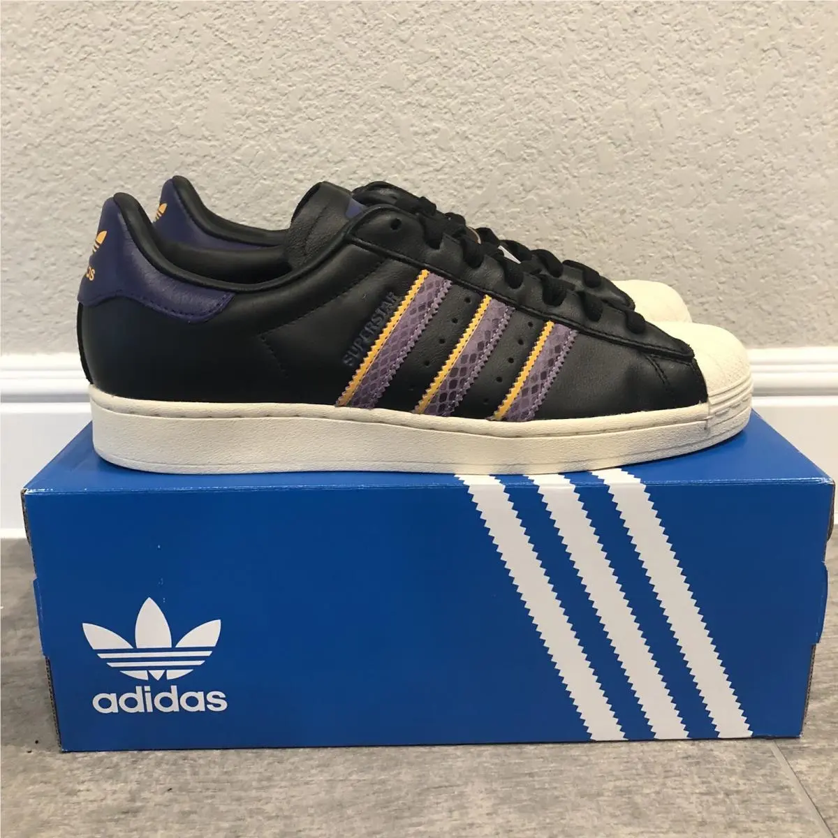 Adidas Superstar Originals Classic Sneakers FZ6475 Men’s Shoes Size 11