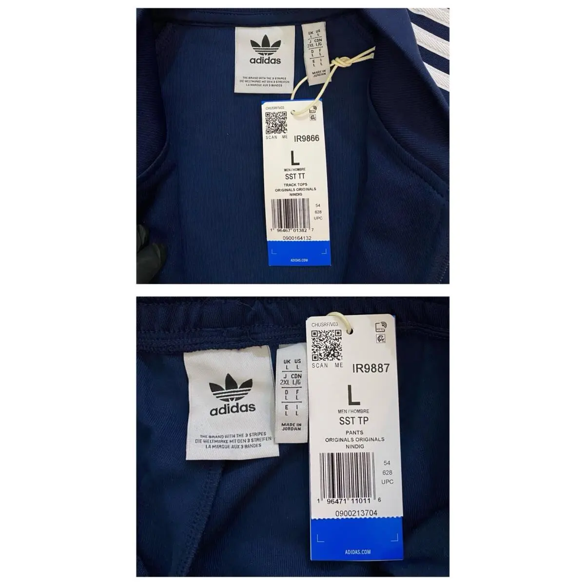 Adidas clothing - Night Indigo White 3