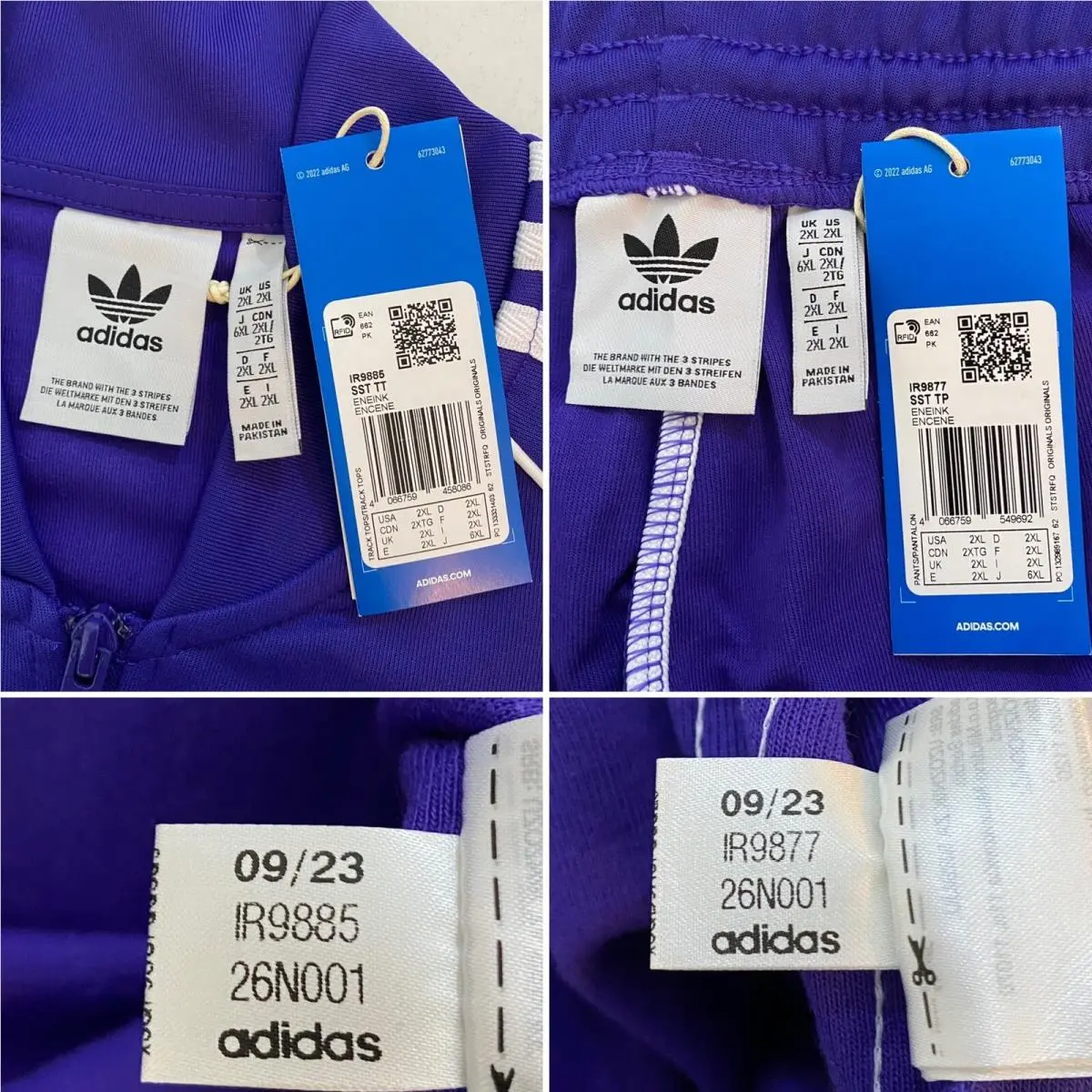 Adidas clothing - Purple Energy Ink White 2