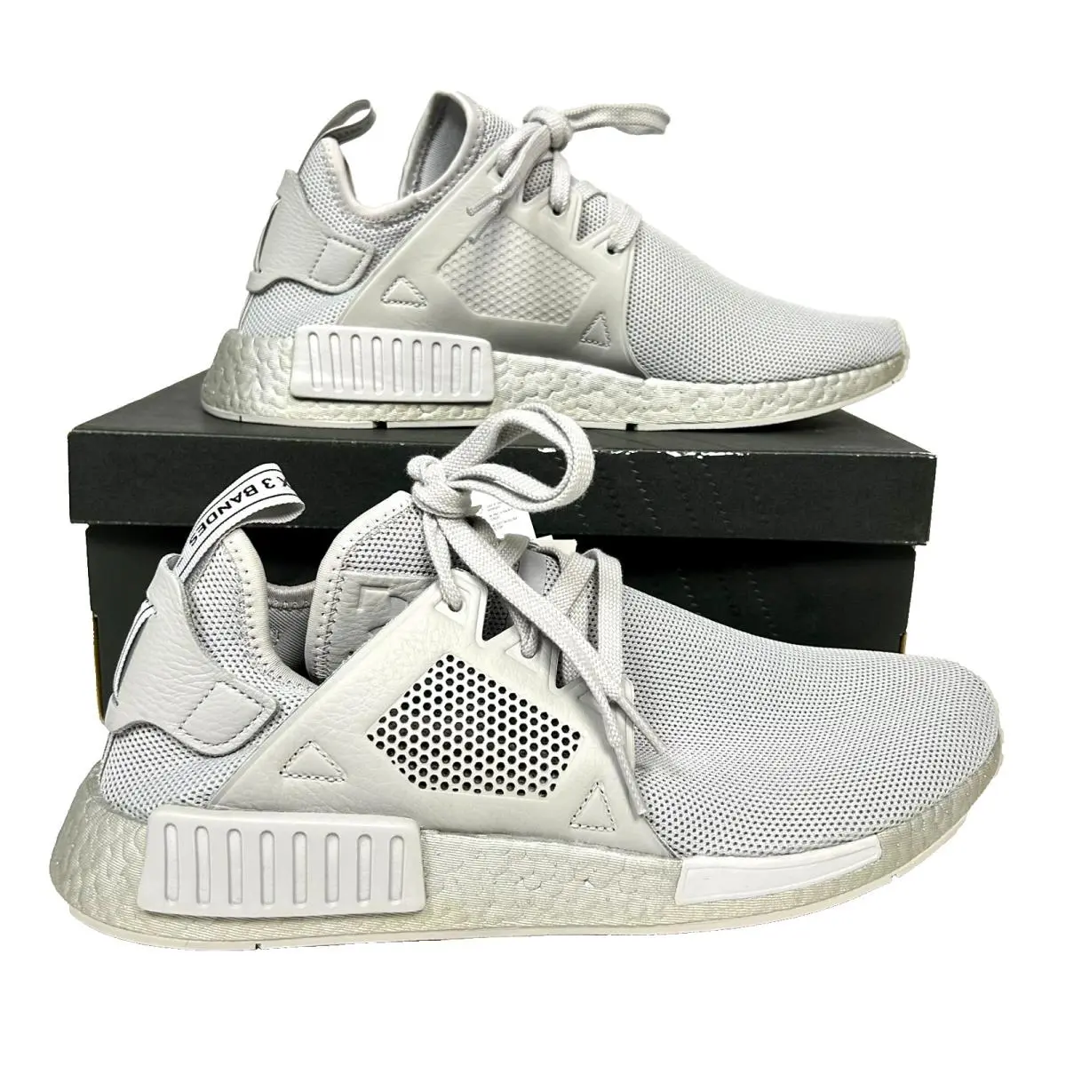 Size 11.5 - Adidas Nmd XR1 Shoes Mens Gray White Boost Mesh Running BY9923