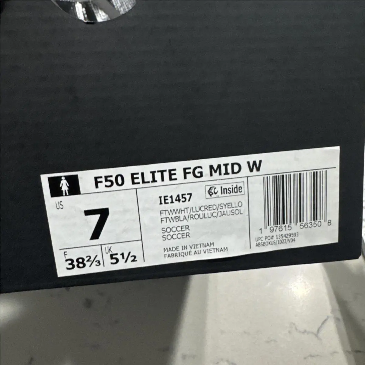 Adidas shoes - Adidas Wmns Adizero F50 Elite Mid FG `Pure Victory Pack` - IE1457 - White 7