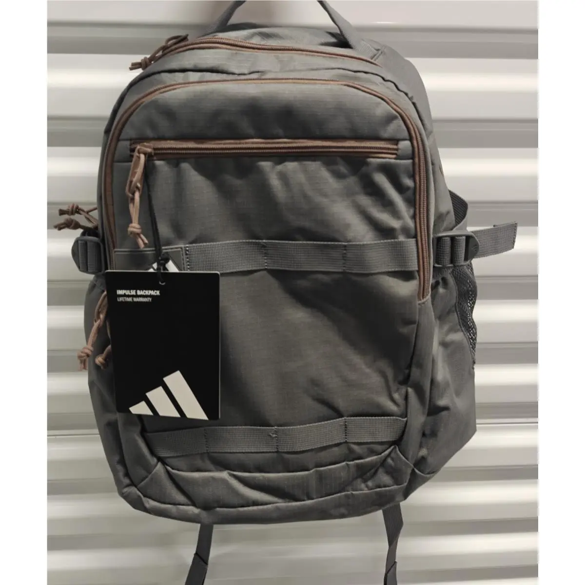 Backpack Adidas Impulse Grey Four/silver Pebble One Size