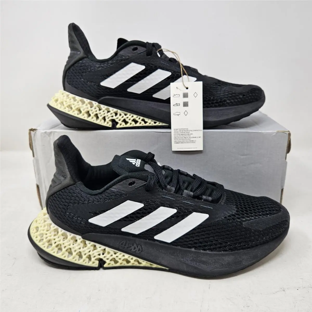 Adidas 4DFWD Pulse J Comfy Black White Athletic Shoe / GZ5464 / Youth 7 Wmns 8
