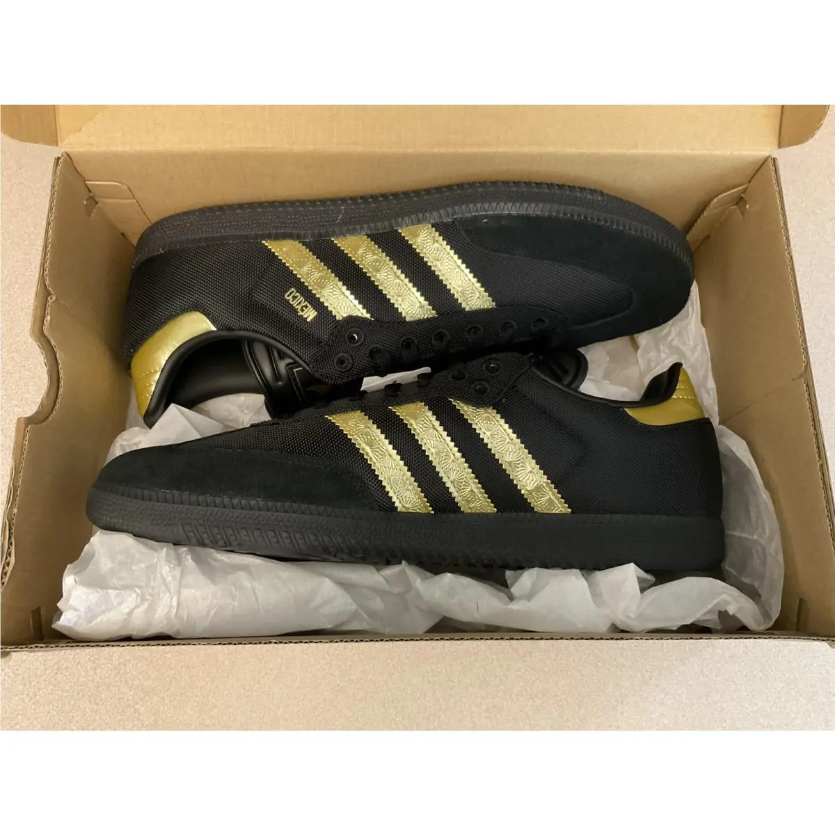 Adidas shoes - Adidas Samba FMF Mexico - Samba FMF Mexico - Black/Gold 2