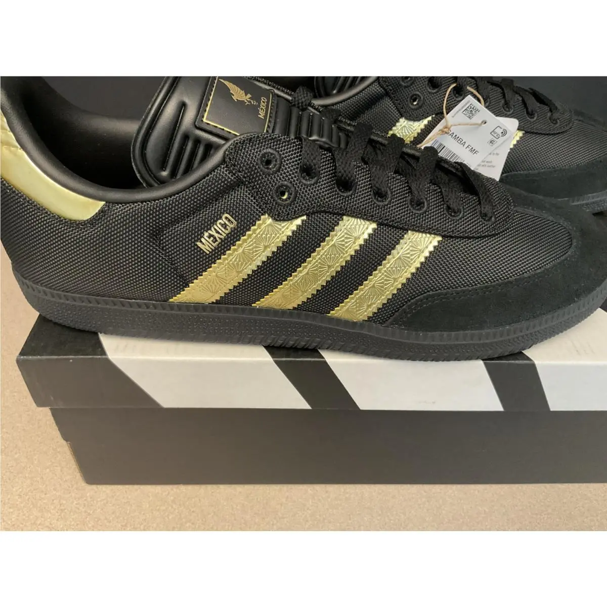 Adidas shoes - Adidas Samba FMF Mexico - Samba FMF Mexico - Black/Gold 6