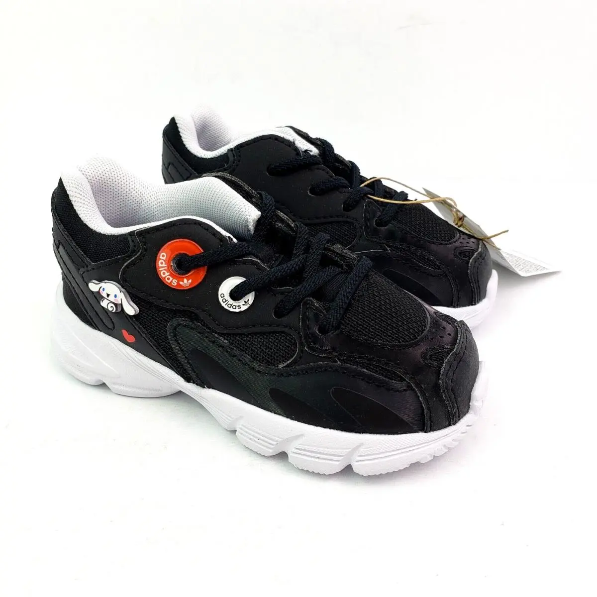 Adidas x Hello Kitty Astir El I Toddler Girls Size 6 Black White Sneaker Shoes