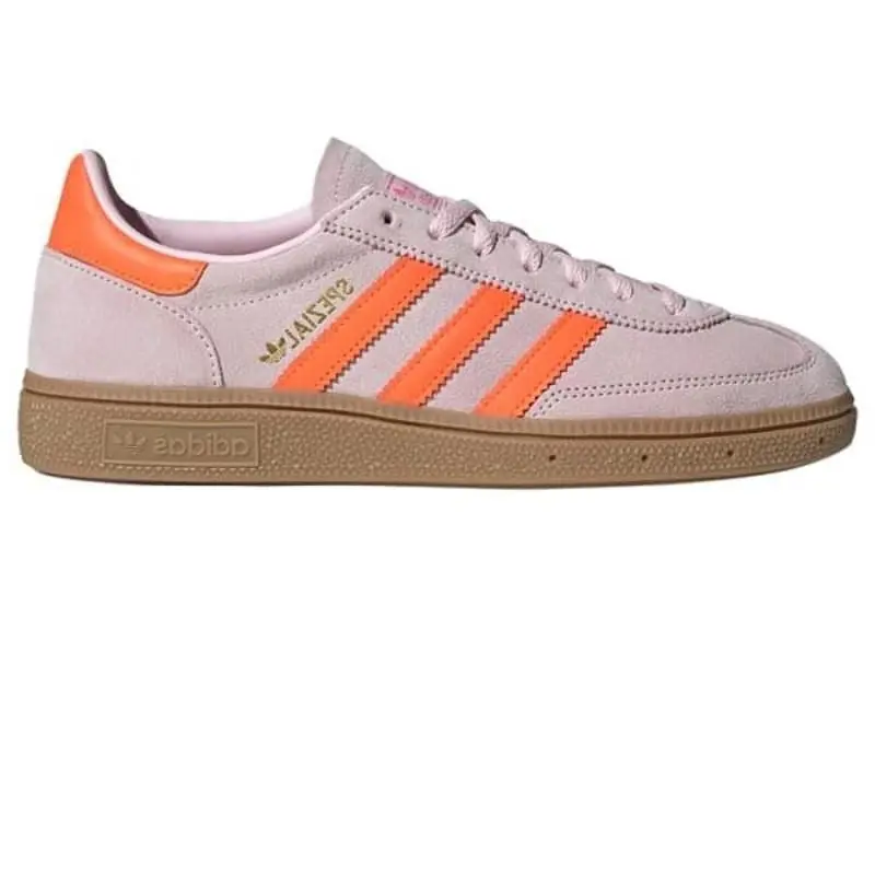 Adidas Women’s Handball Spezial Sneakers Clear Pink Solar Orange GUM4 Size 7