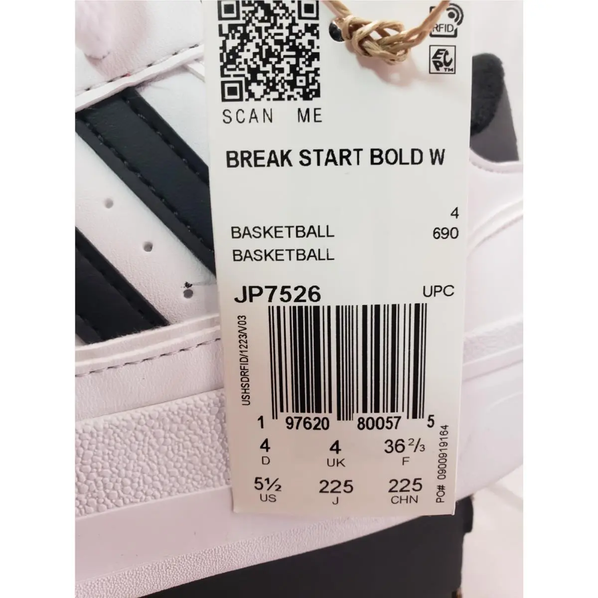 Adidas shoes - J7526 - J7526 - White (UPC: 197620800575) 9