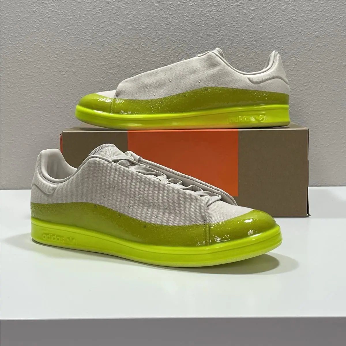 10.5 Adidas x Ivy Park Stan Smith Dipped Ivytopia Bliss/solar Yellow HR0180