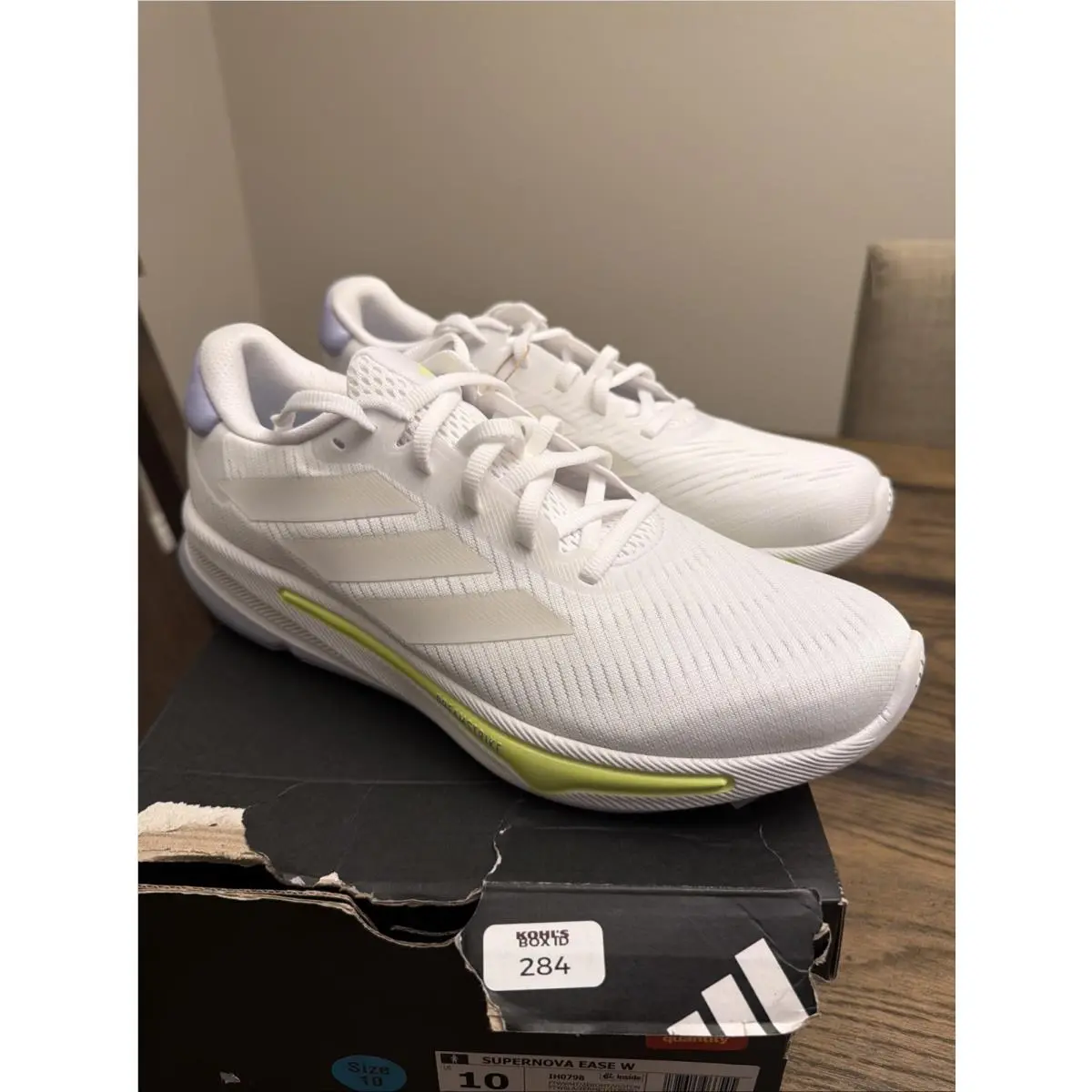 Adidas Supernova Ease Running Womens White Sneakers Shoes Sz 10 IH0798 …R15