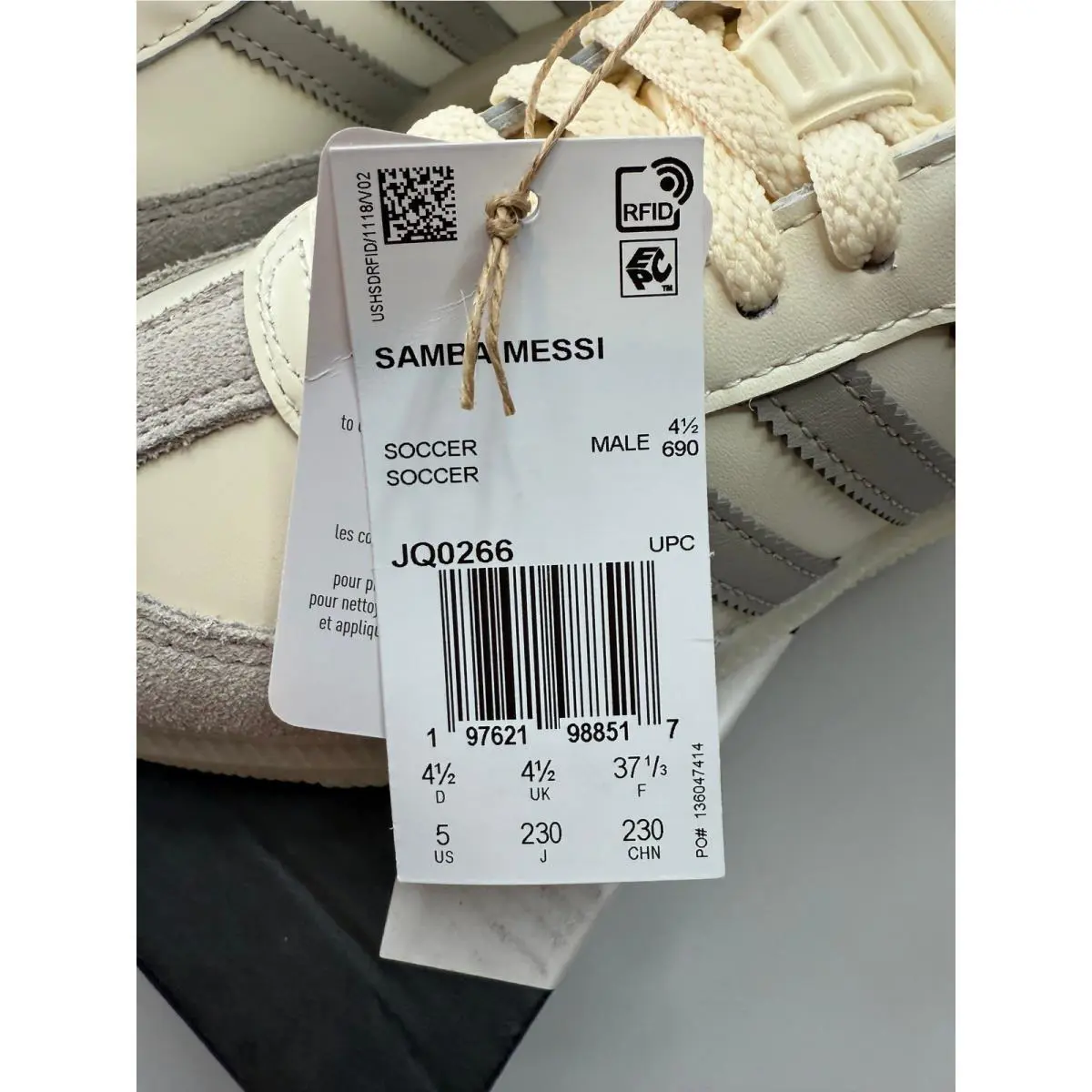 Adidas shoes - adidas Samba Messi JQ0266 - Samba Messi - White 8