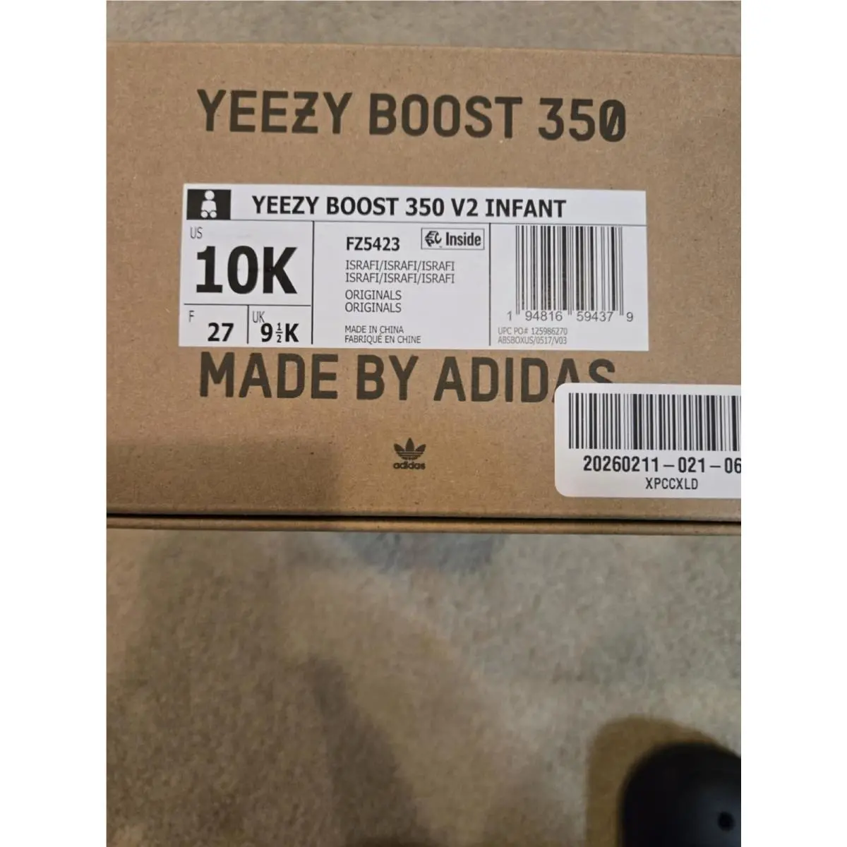 Adidas shoes - adidas Yeezy Boost 350 V2 - fz5423 - Gray 3