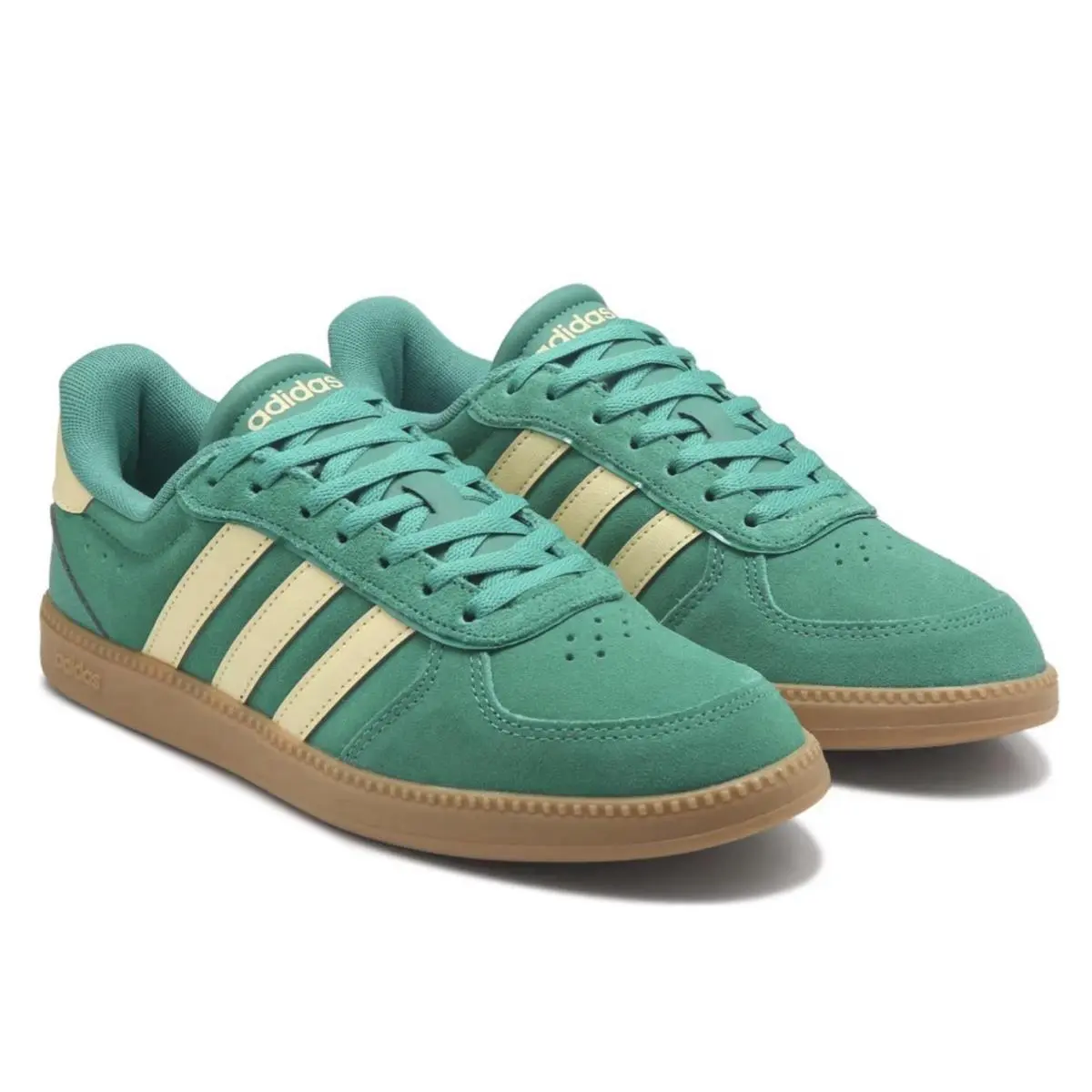 Adidas Breaknet Sleek Women Casual Shoes Sneakers Green Yellow JS5035 Sz 10
