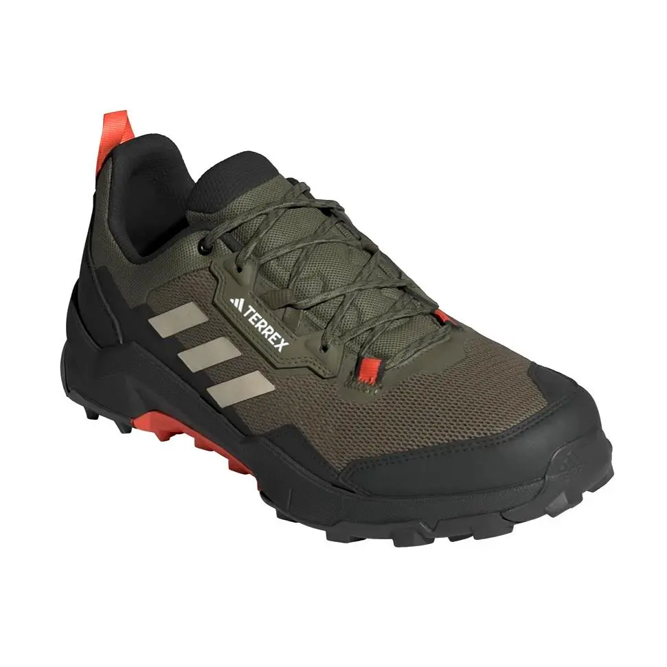 Adidas Terrex IG8852 AX4 Wide Men`s Hiking Shoes Olive/orange Size 7 - Orange