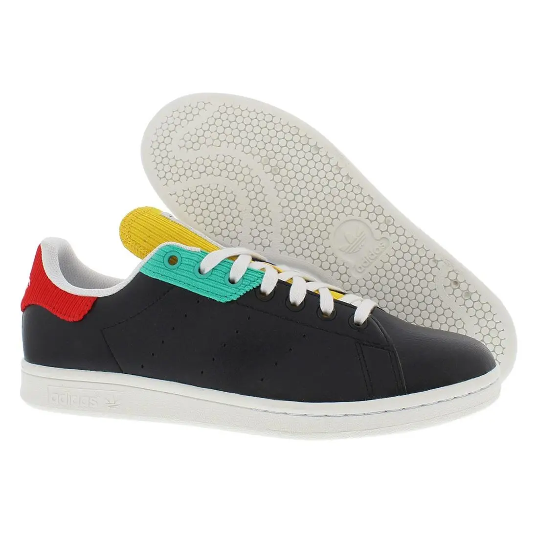 Adidas Stan Smith Mens Shoes Size 7 Color: Core Black/crystal White/royal Blue