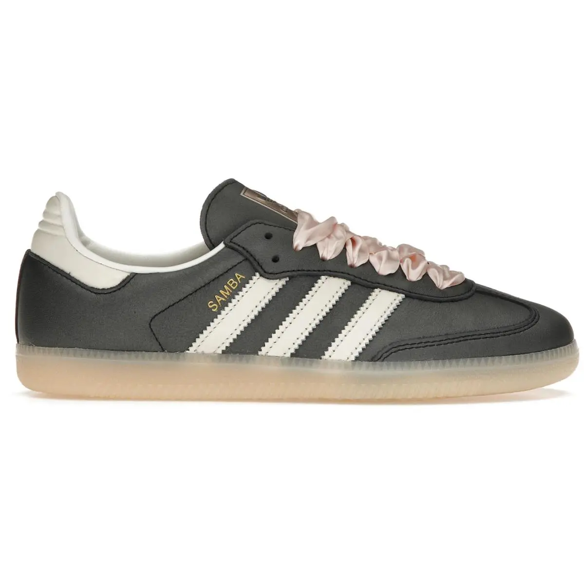 Adidas Samba OG Black Pink Ribbon Laces Women`s