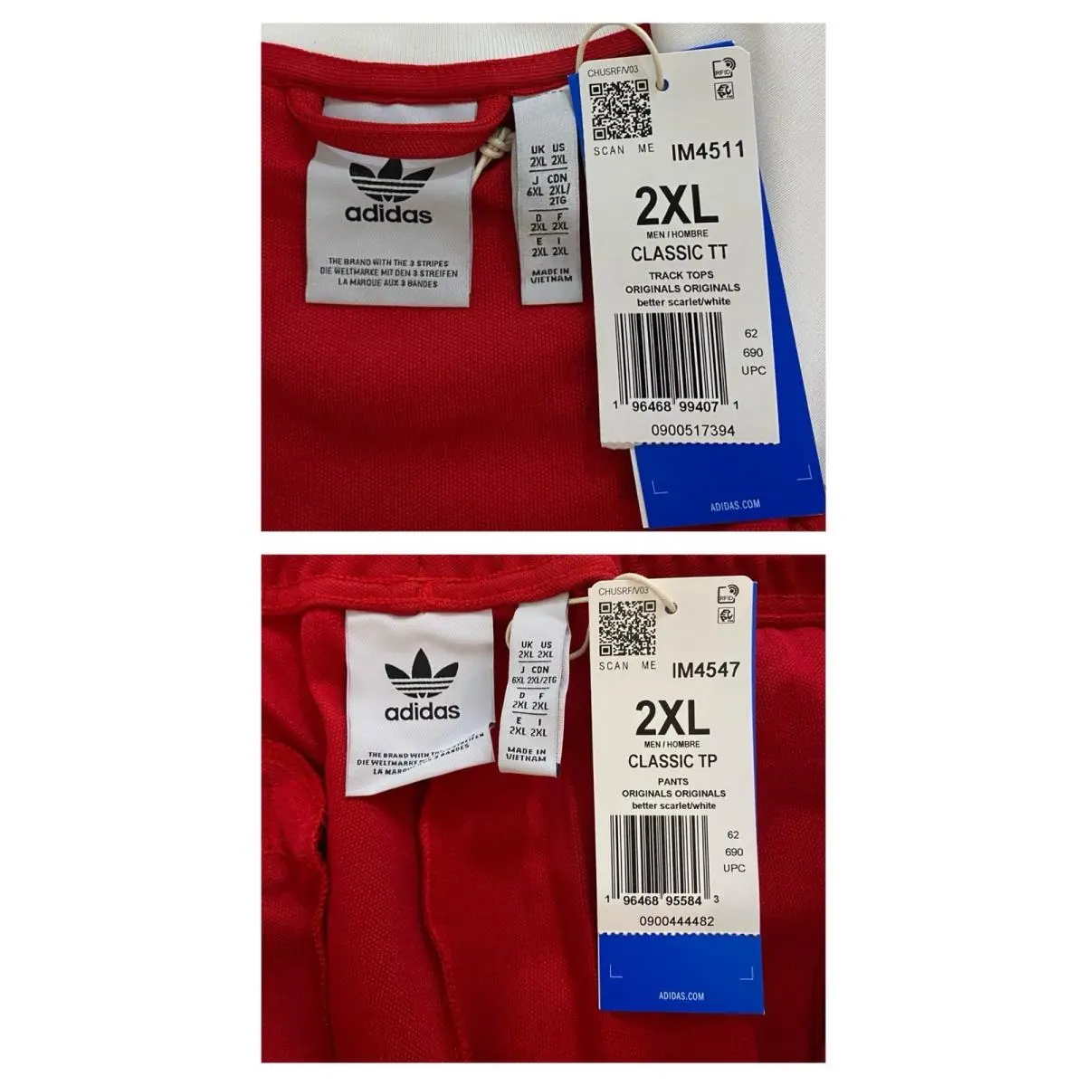 Adidas clothing - Better Scarlet White 3