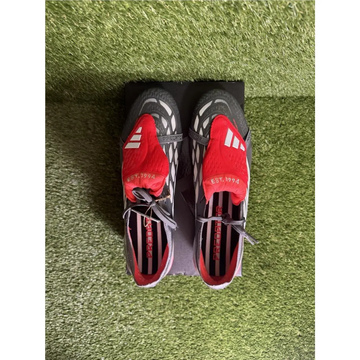 Adidas shoes - adidas PREDATOR ELITE FT FG JS0379 - JS0379 - Iron Metallic/Footwear White/Lucid Red 2